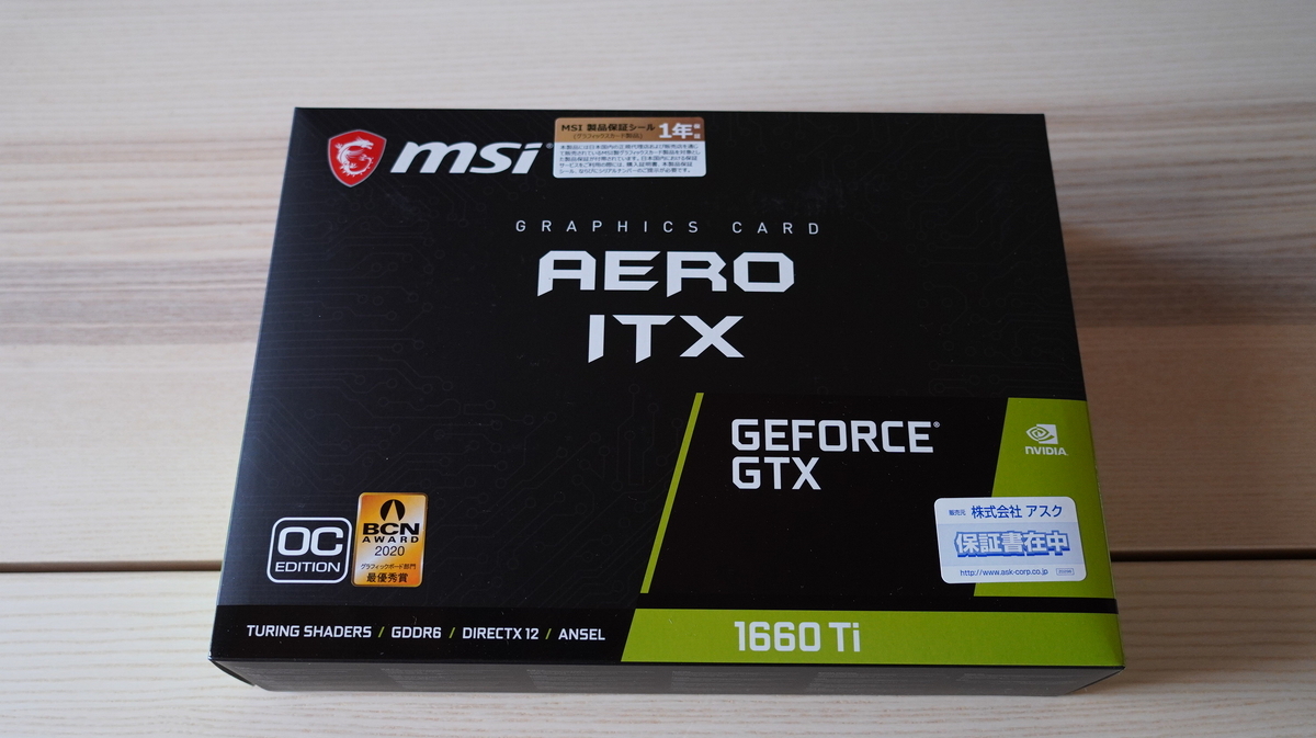 MSI GeForce GTX 1660 Ti AERO ITX 6G OC